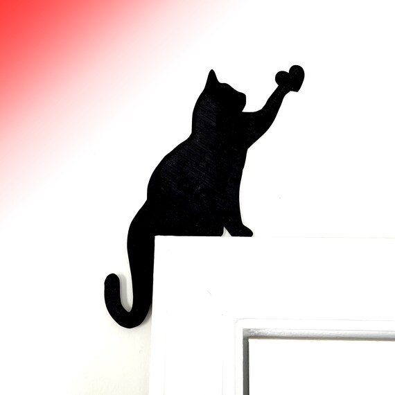 Cat Heart Door Corner Cat Door Frame Corner Decor Cat Door Etsy