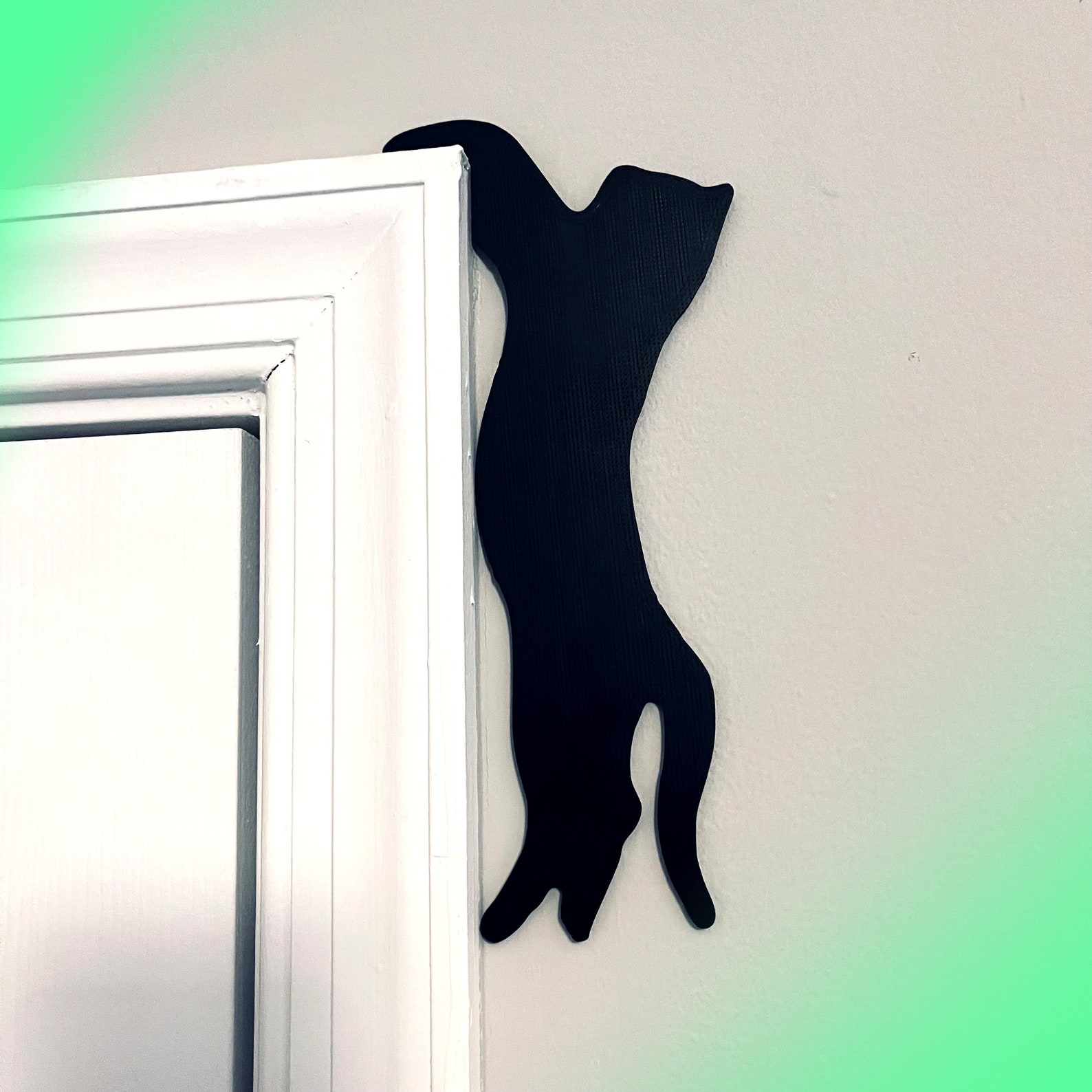 Hanging Cat Door Topper Wall Decor Cat Door Frame Cat Corner Etsy