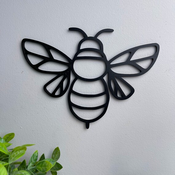 Bees & Honey Combs Signs Set Wall Decor, Farmhouse Honey Bee Honey