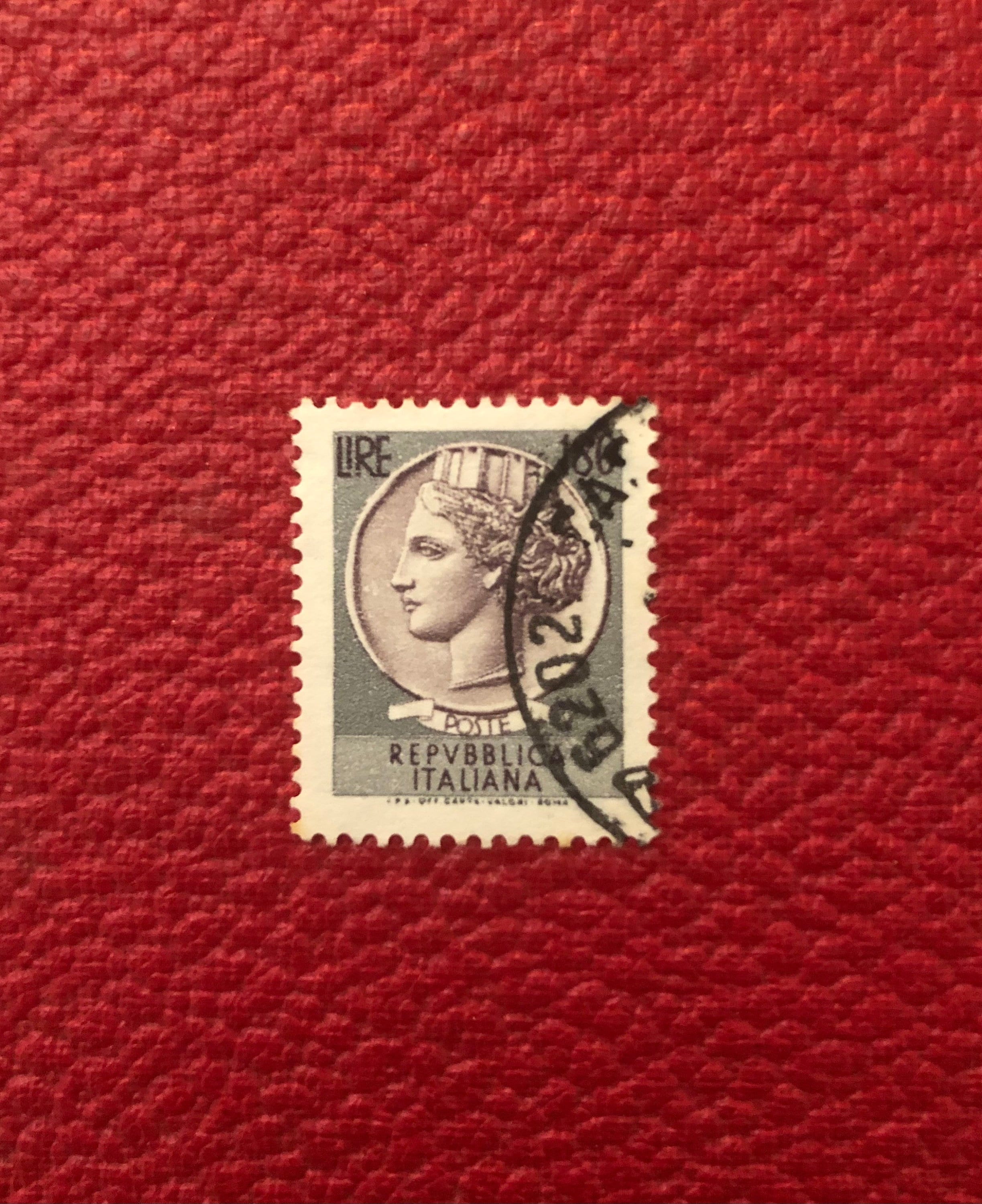 Rare Italian Stamp Italia Turrita or Siracusana 180 Lire Etsy UK