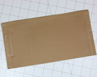 Funda para bolsa de nefrostomía de sarga cepillada marrón