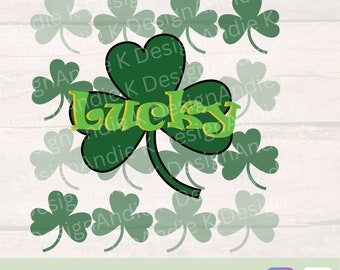 Lucky png-Shamrocks svg-shamrock svg-st patricks day svg-Shamrock cut file-shamrock sublimation-shamrocks cricut file-Lucky sublimation