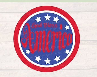 USA svg-America svg-summer svg-Independence Day svg-God Bless America svg-4th of July svg
