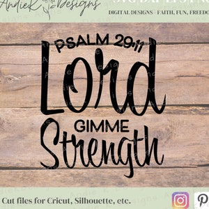 Jesus SVG - Lord Gimme Strength SVG - faith SVG - Christian Svg - Jesus vectors - Svg - Cricut cut files - Bible svg - Psalm svg