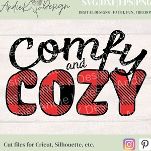 Buffalo Plaid svg-Comfy svg-Cozy svg-sublimation plaid-sublimation comfy download-Comfy and Cozy svg-Farmhouse plaid sublimation-Cricut svg