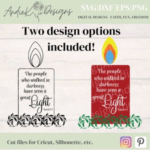 Isaiah 9:2 svg-Great Light svg-scripture svg-Christmas SVG-religious svg-Christian verse svg-bible verse svg