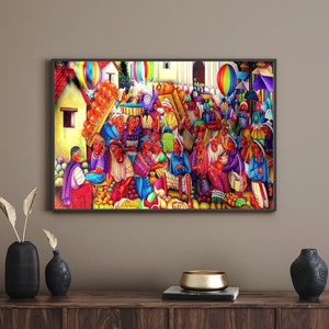 Guatemala Market Poster | Guatemala Photography | Guatemala Travel Print | Guatemala Souvenir | Guatemala Art | Guatemalan Wall Decor