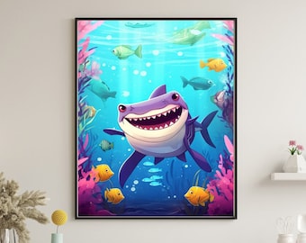 ビーズアート ハワイ 鮫 シャーク ハワイのサメの影 - Etsy 日本