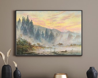 Caspar David Friedrich 'The Morning' Art Print – Romantic Landscape Painting