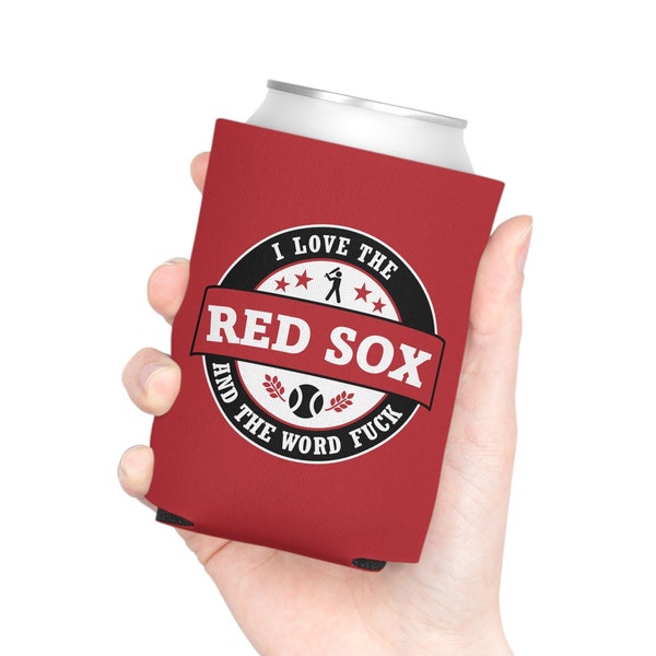 Boston Red Sox Can Koozie Gift, Funny Adult Party Gift, Red Sox Beer Can Cooler, Red Sox Fan Gift, Beer Bottle Holder, Fathers Day, Man Cave