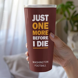 Washington Commanders Football Tumbler, Funny Gift, Tumbler, Commanders 20 Travel Coffee Mug Commanders Fan Tumbler Cup Stainless Merch Gift