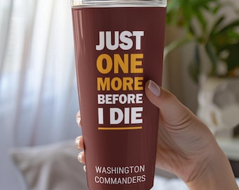 Washington Commanders Football Tumbler, Funny Gift, Tumbler, Commanders 20 Travel Coffee Mug Commanders Fan Tumbler Cup Stainless Merch Gift