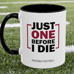 Arizona Cardinals Football Coffee Mug Cardinals Funny Gift Mug Cardinals Fan Merch Cardinals Cup Arizona Football Mug Gift One Before I Die