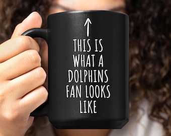 Miami Dolphins Mug Christmas Gift for a Dolphins Fan, Funny Mug Gift for Dolphins Football Lover, Dolphins Merch Coffee Cup, Looks Like Mug