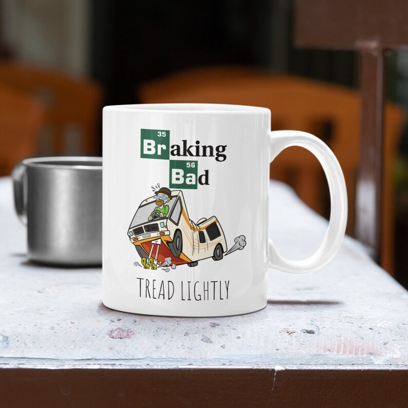 Breaking Bad Gift Hilarious Mug, Walter White Driving the Meth Lab