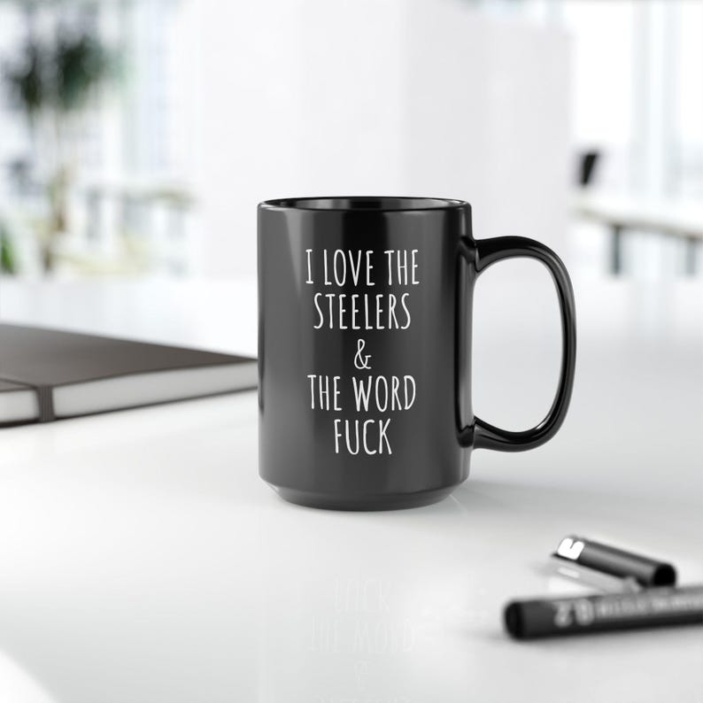 Pittsburgh Steelers Adult Mug Funny Coffee Mug for Steelers Fan Gift for Boyfriend Steeler Football F Word Cup Mug Playoffs Steeler Merch image 9
