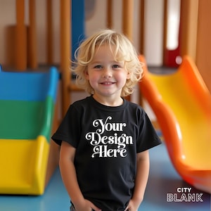 Gildan 5000B Mockup, Back to School Kids T-Shirt Mockup, Kid T-shirt Mockups, PNG File, Mockups kid, Black Tee Mockup, Single Kid Mockups