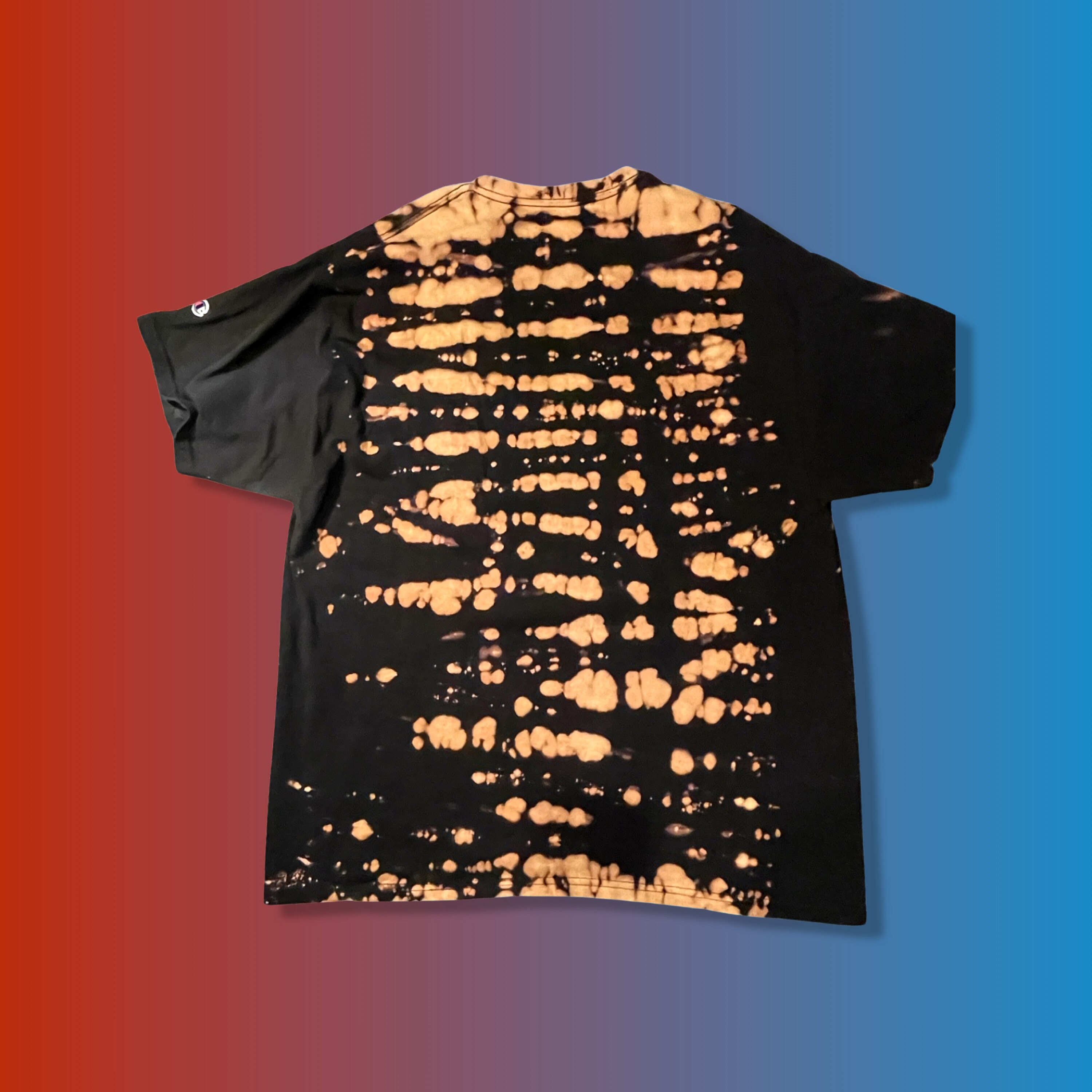 Dye Hard Champion XL Custom Bleach Dyed T Shirt Etsy