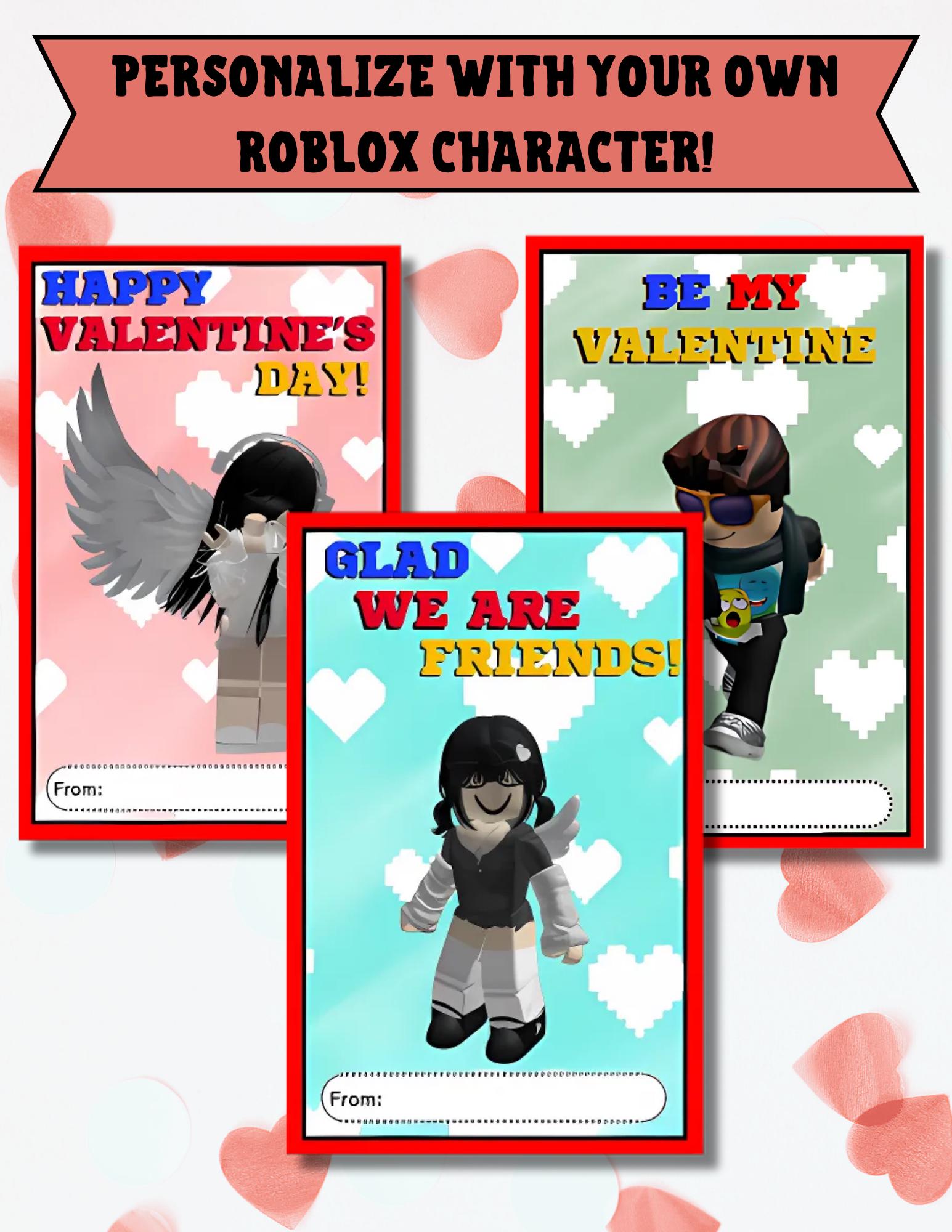 Custom Roblox Valentine Cards With YOUR Character Il T3d7 