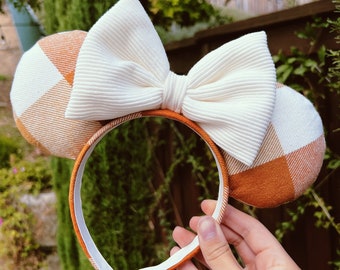 Plaid Mouse Ears / Fall Mickey Ears