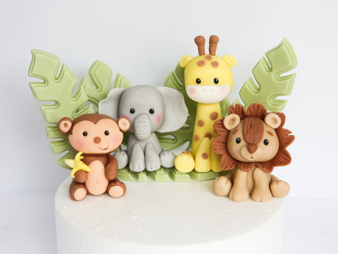 safari animals fondant