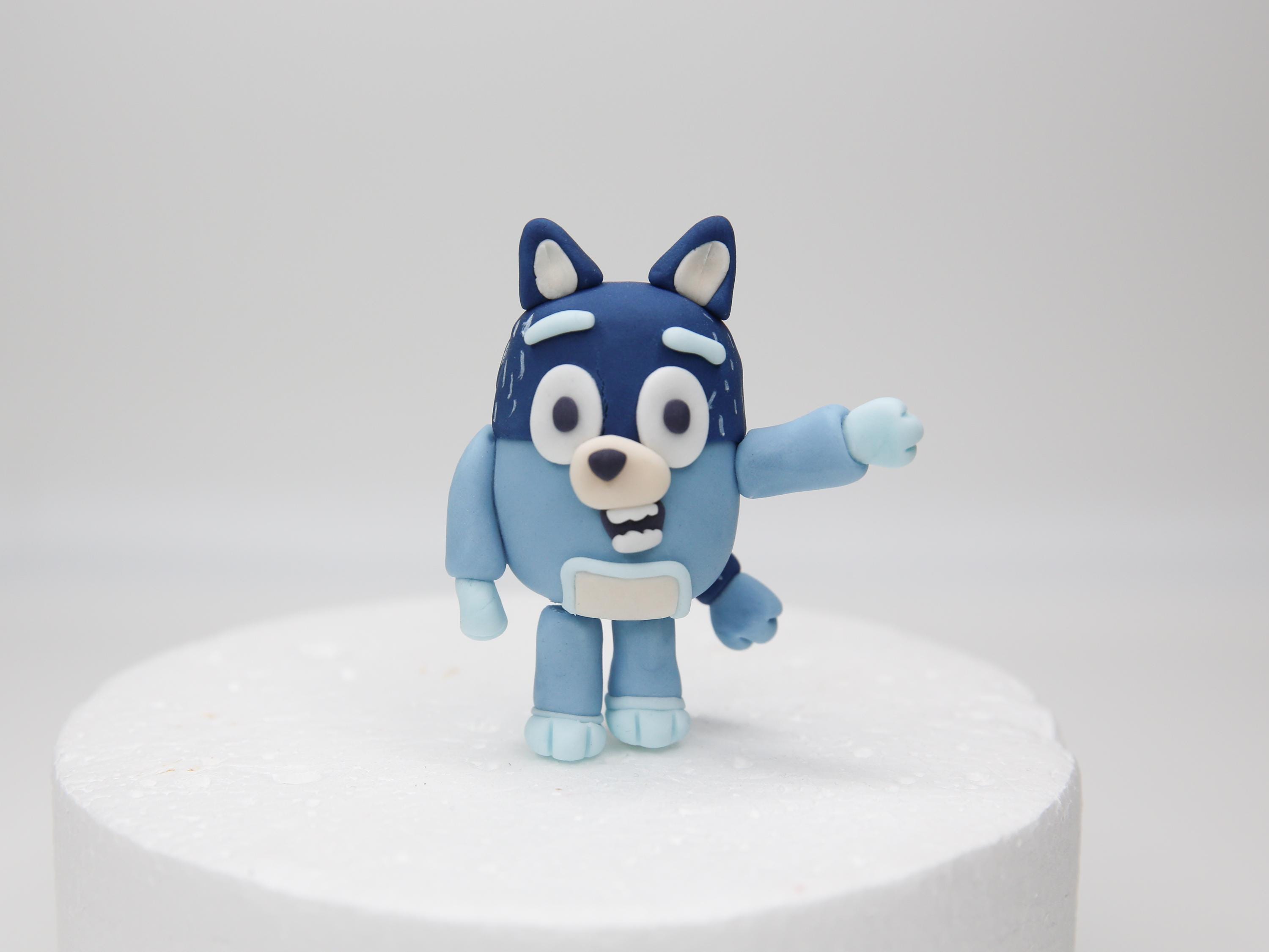 Bluey Dog Family Fondant Cake Toppers