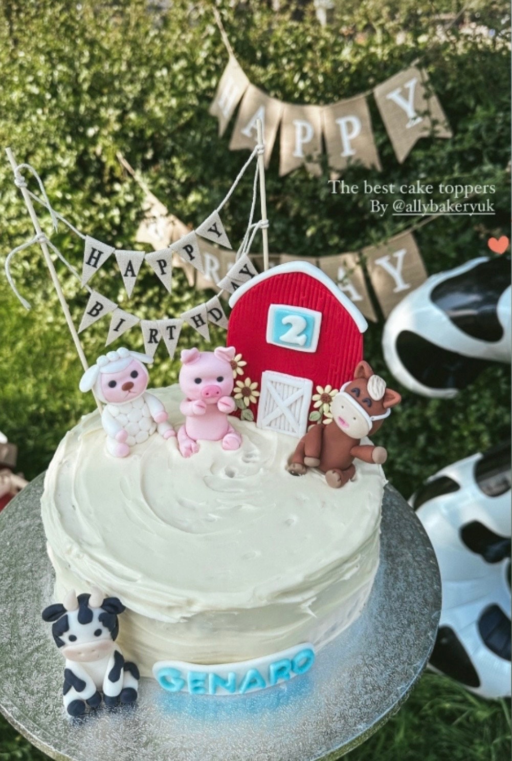 Decorazioni Per Torta A Tema Fattoria – 6 Pezzi In Gomma Morbida, Animali (mucche, Galline, Maialini)
