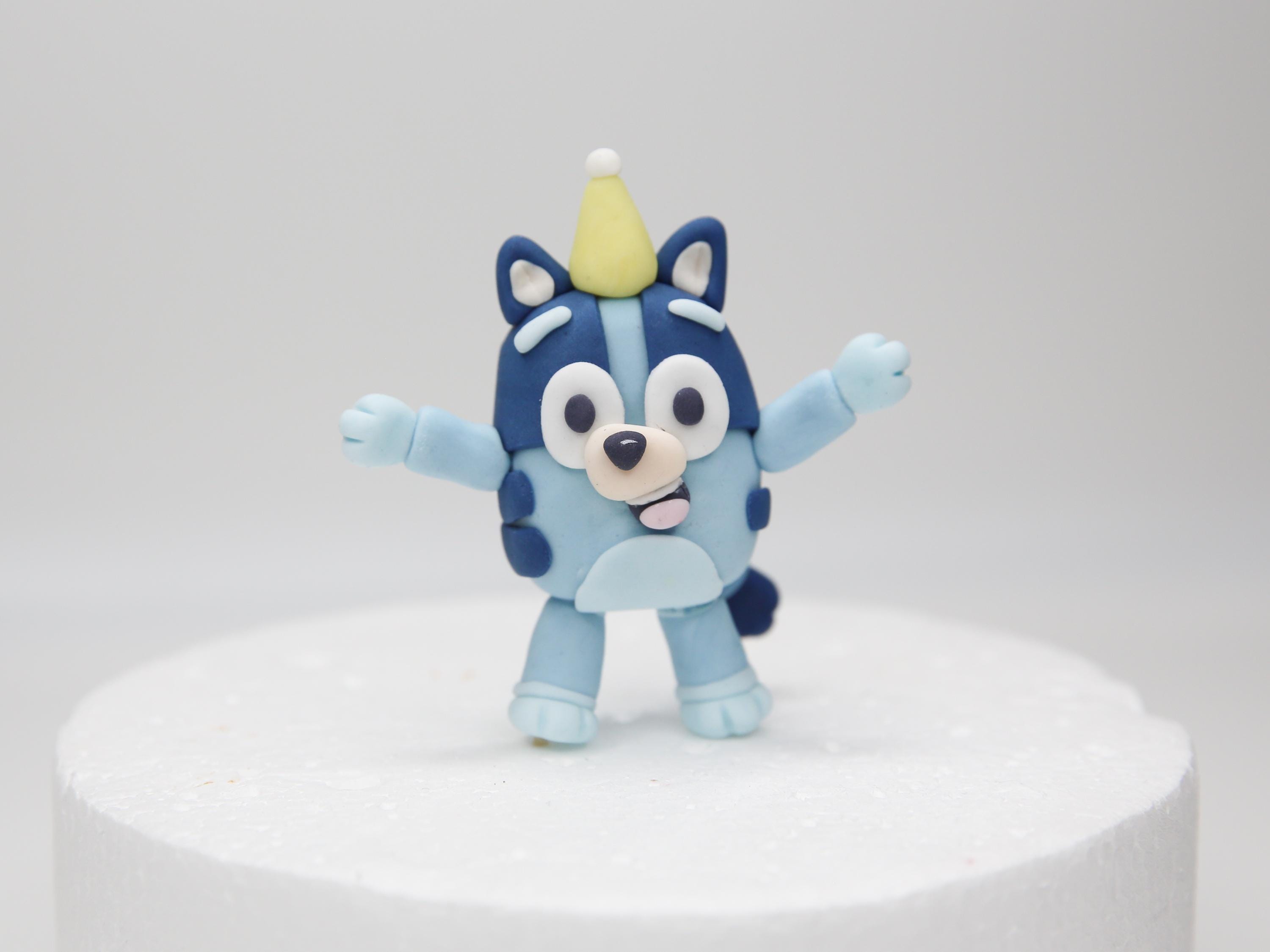 Bluey Dog Family Fondant Cake Toppers