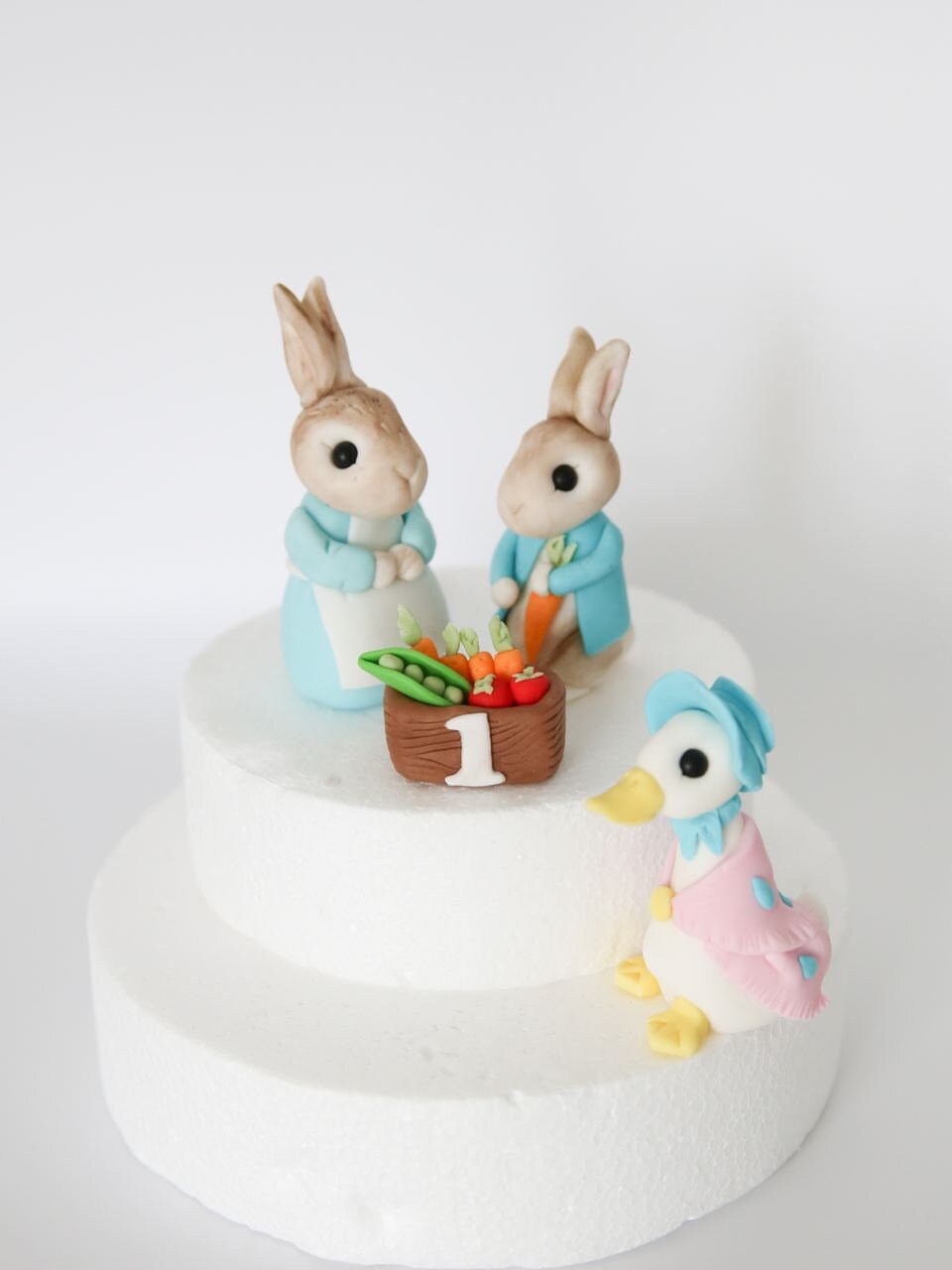 Bunny Edible Birthday Cake Topper (Approx 12cm Tall) Edible Cake Decoration