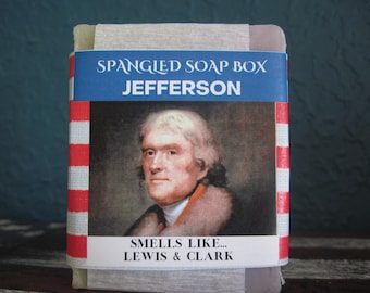 Thomas Jefferson / Founding Fathers Soap / Patriotic gift / Founding Fathers / 1776 / Patriotic Handmade / 1776 gift / Jefferson 1776