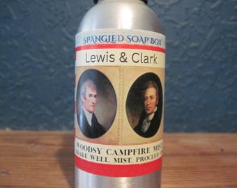 Lewis and Clark Campfire mist / Aromatherapy spray /  Lewis & Clark unique gift