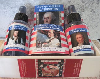 Patriotic Soap and Mist Gift Set: Revolutionary Icons Collection
