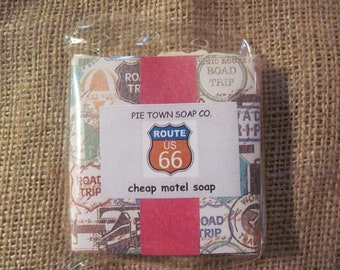 ROUTE 66 Cheap Motel Soap / Route 66 gift / Route 66 soap / Route 66 fun gift