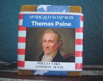 Founding Fathers Soap / Patriotic gift / Founding Fathers / 1776 / Paine Common Sense / Liberty / American Revolution / Thomas Paine