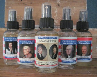 Founding Fathers gift / Patriotic Aromatherapy Mist / American History / USA 250 / 1776