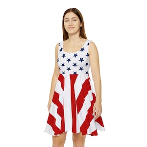 Civilian Peacetime Flag | State National | Women&#39;s Skater Dress