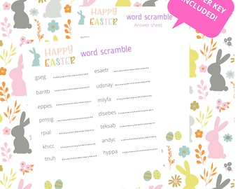 Easter Printable Games | Easter Trivia | Easter Party Games Printable | Easter Activities | Easter Fun Games | Easter activities