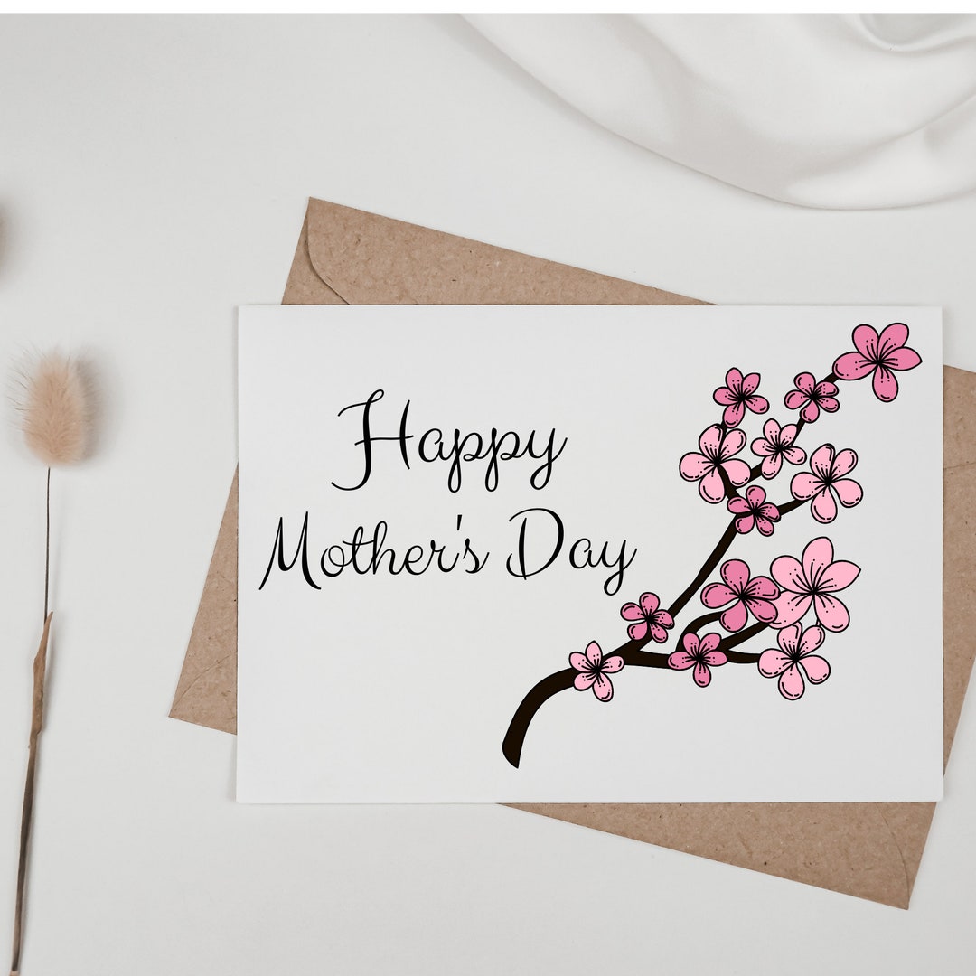 Mothers Day Card Printable, Printable Mother's Day Card for Mom, Mother ...