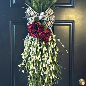 Year Round swag, Everyday swag, saw grass swag, Front Door Wreaths, Farmhouse Decor, Gift, Unique, Home Decor, farmhouse swags for door