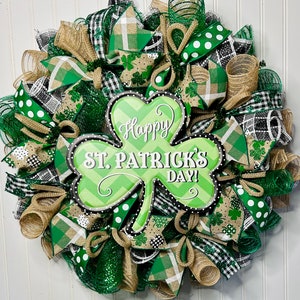 St patricks day wreath, st. Patrick’s day wreaths, st. Patrick’s Day wreath, wreaths, happy st. Patrick’s Day wreath for front door