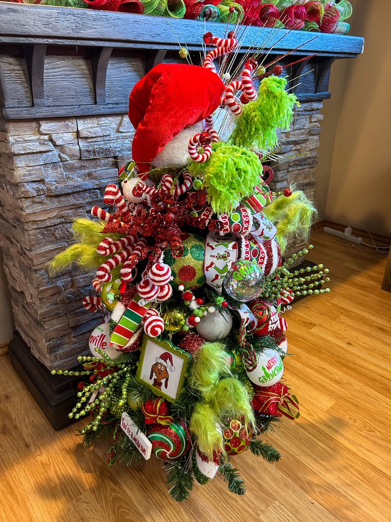 Grinch Tree - Grinch Christmas Tree - Grinch Tree Topper - Grinch ...