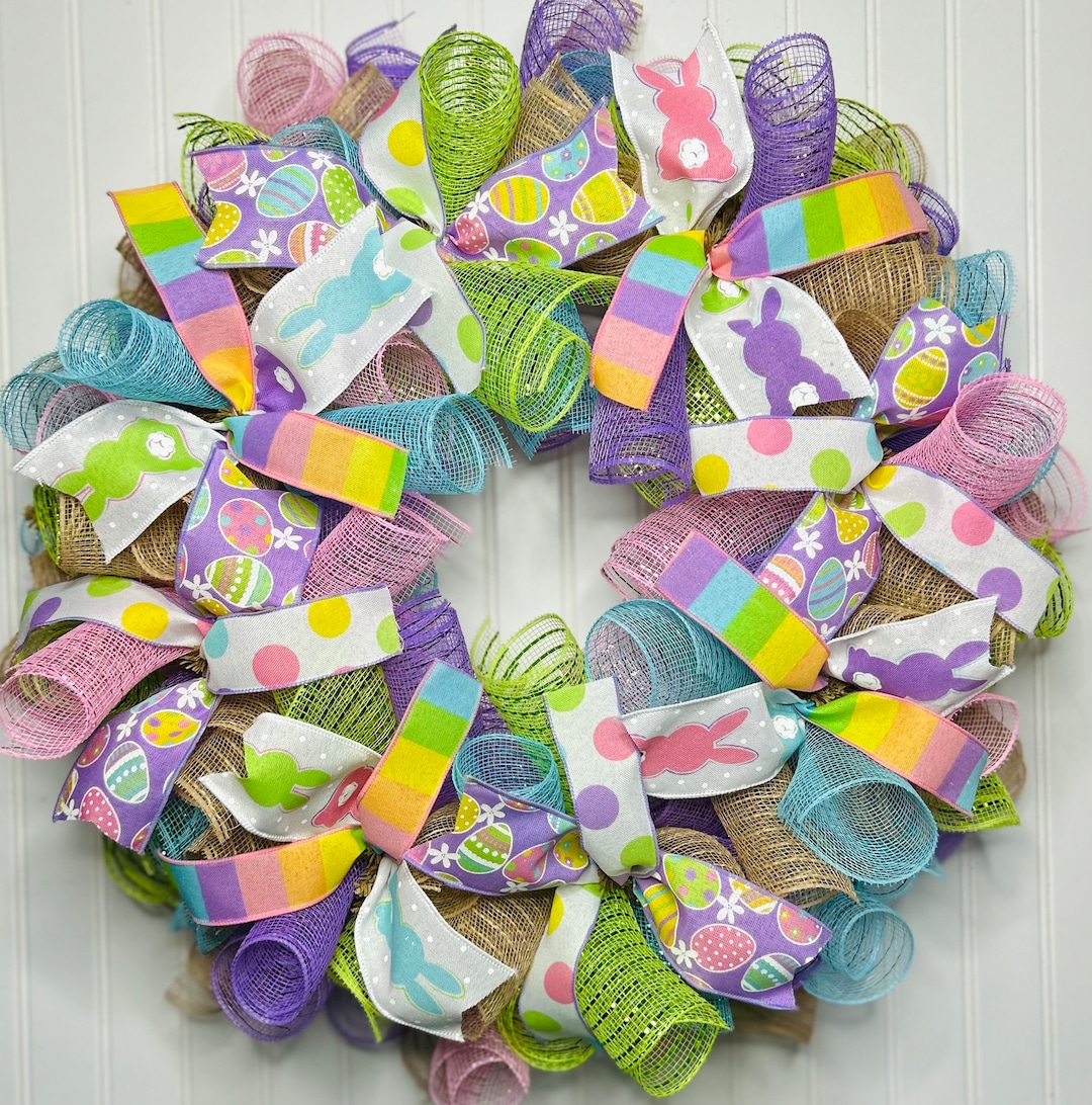 Front Door Wreath Easter Wreath Spring Wreath Front Door Easter