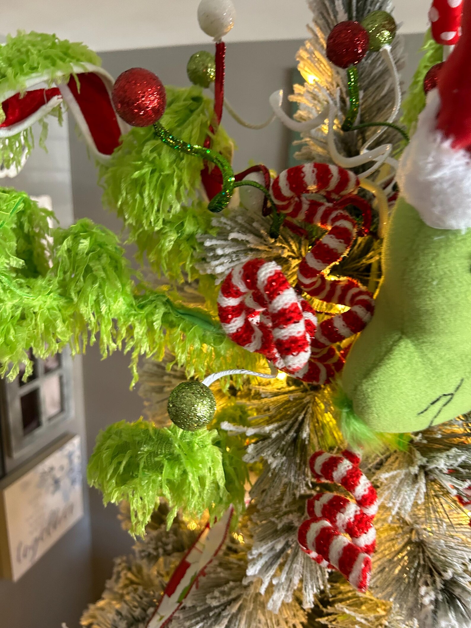 Extra Large Grinch Christmas Tree Topper: Whimsical Holiday Decor - Etsy