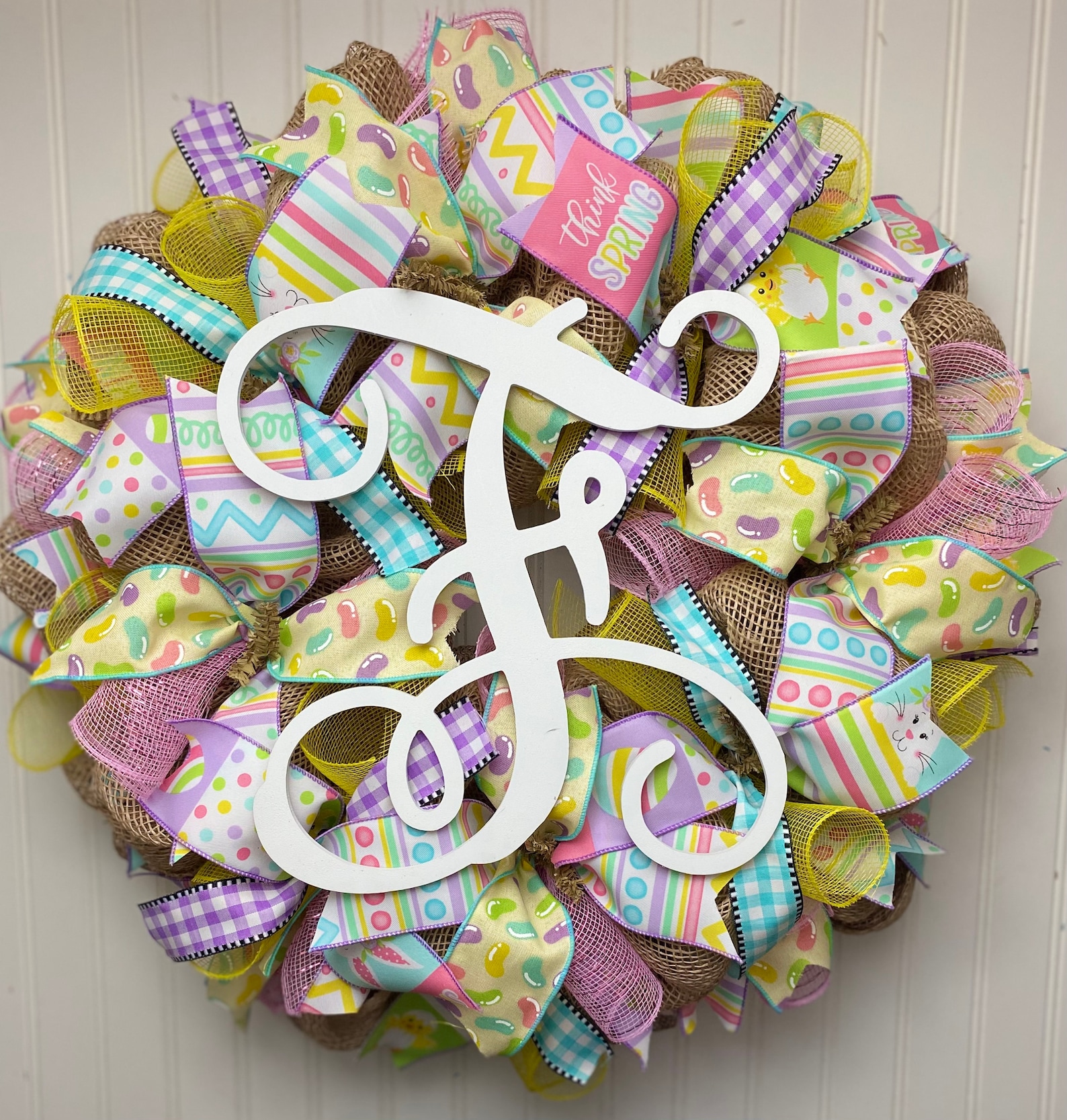 Personalized Monogram Deco Mesh Wreaths Personalized Monogram Deco Mesh Wreaths
