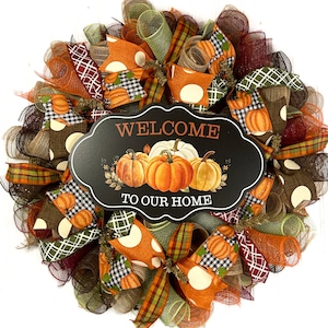 Fall Wreath, Fall Wreaths, Fall Wreath for Front Door, Fall Door Wreath, Fall Front Door Wreath, wreath for fall, fall decor,  Fall Wreaths