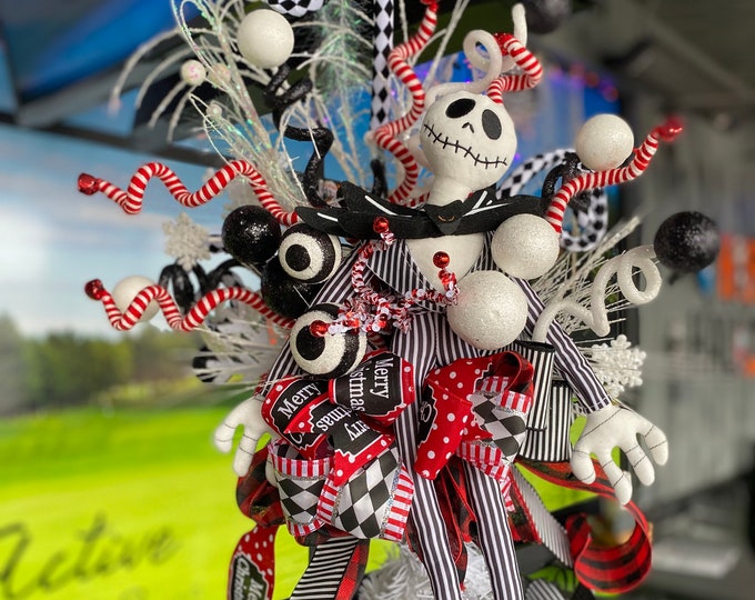 Nightmare Before Christmas Tree Topper, Jack Skellington Tree Topper