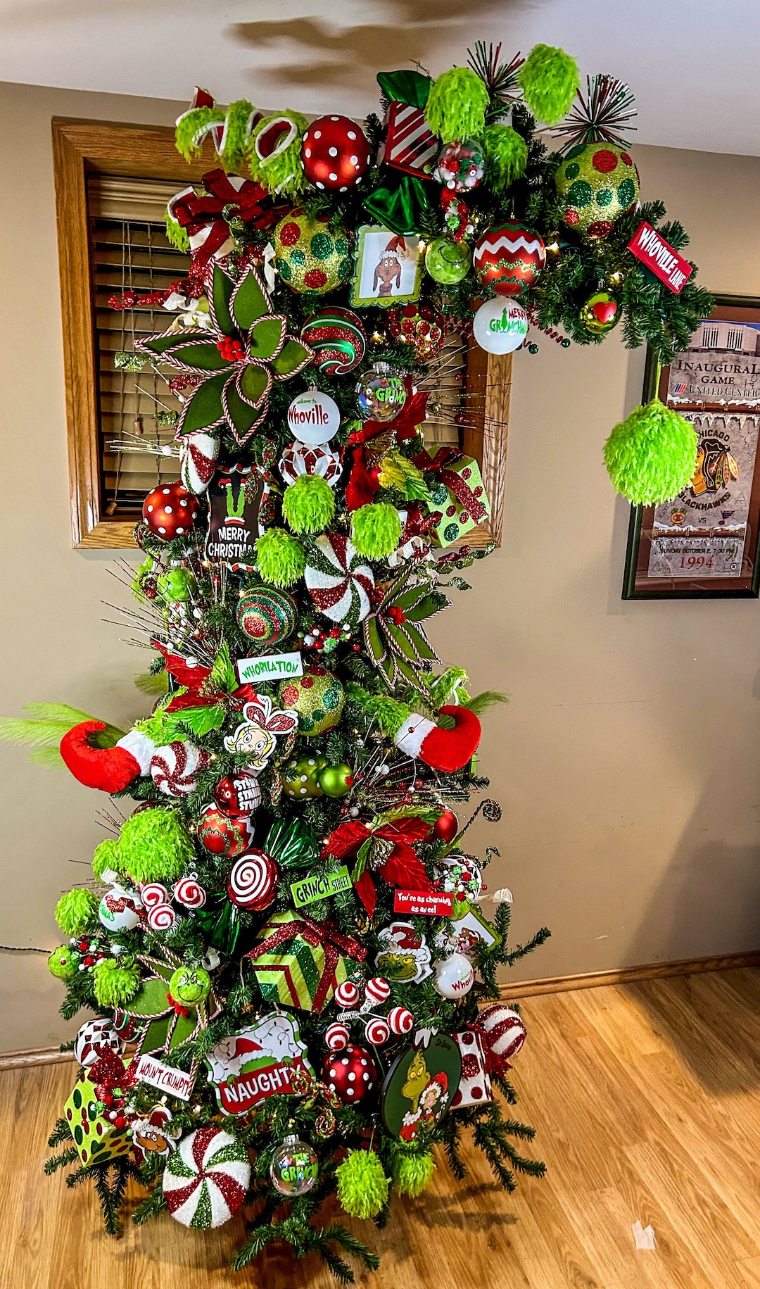 Grinch Christmas Tree (and Grinch Tree Topper) - Southern Crush at Home