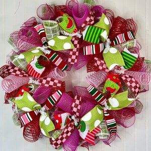 Summer Wreath, Watermelon Wreath, Welcome Summer, Red Green Wreath, Summer Door Wreath, Watermelon Slice Wreath, summer wreath for door