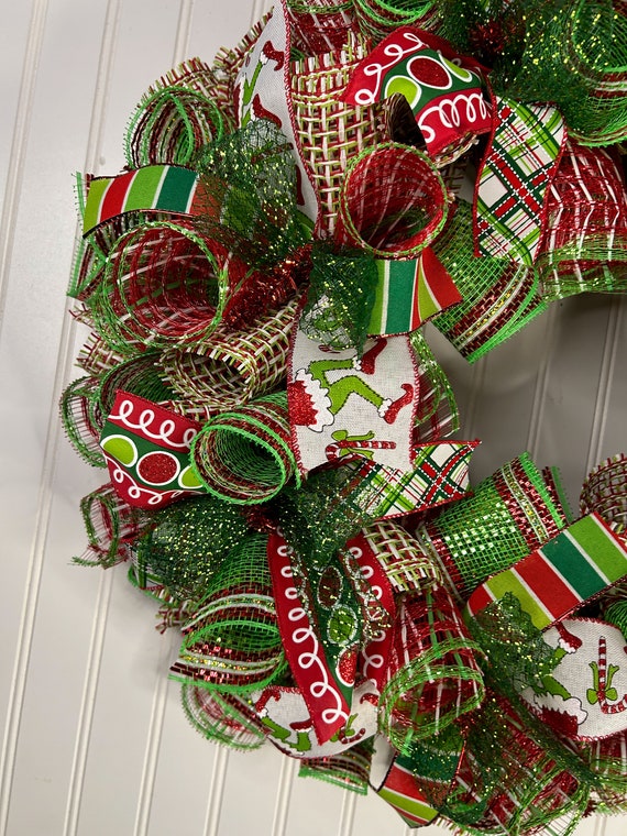2022white × green christmas wreathe① Cottage Christmas Wreath 22