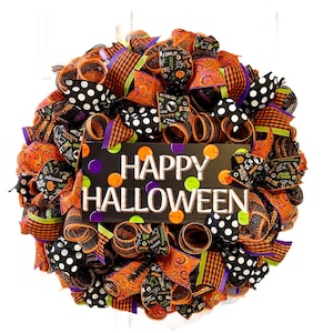 Halloween Wreath, Halloween wreaths, Halloween wreath for front Door Wreath,  Halloween Decor, Halloween Door Wreaths, wreath fir halloween